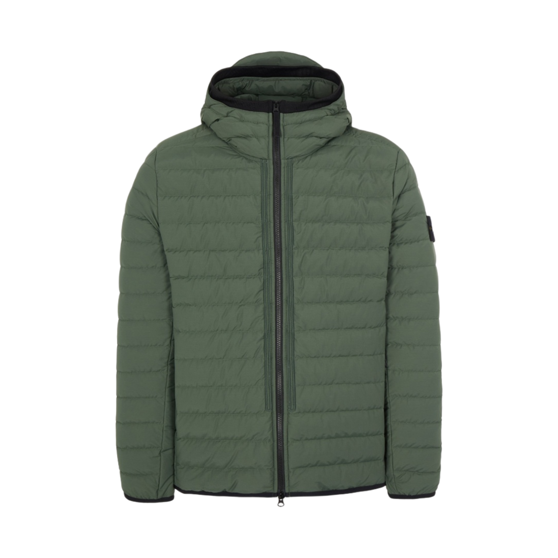 751542725-V0055 Stone Island 42725 O-Cotton/R-Nylon Tela Hooded Blouson Olive - 21FW