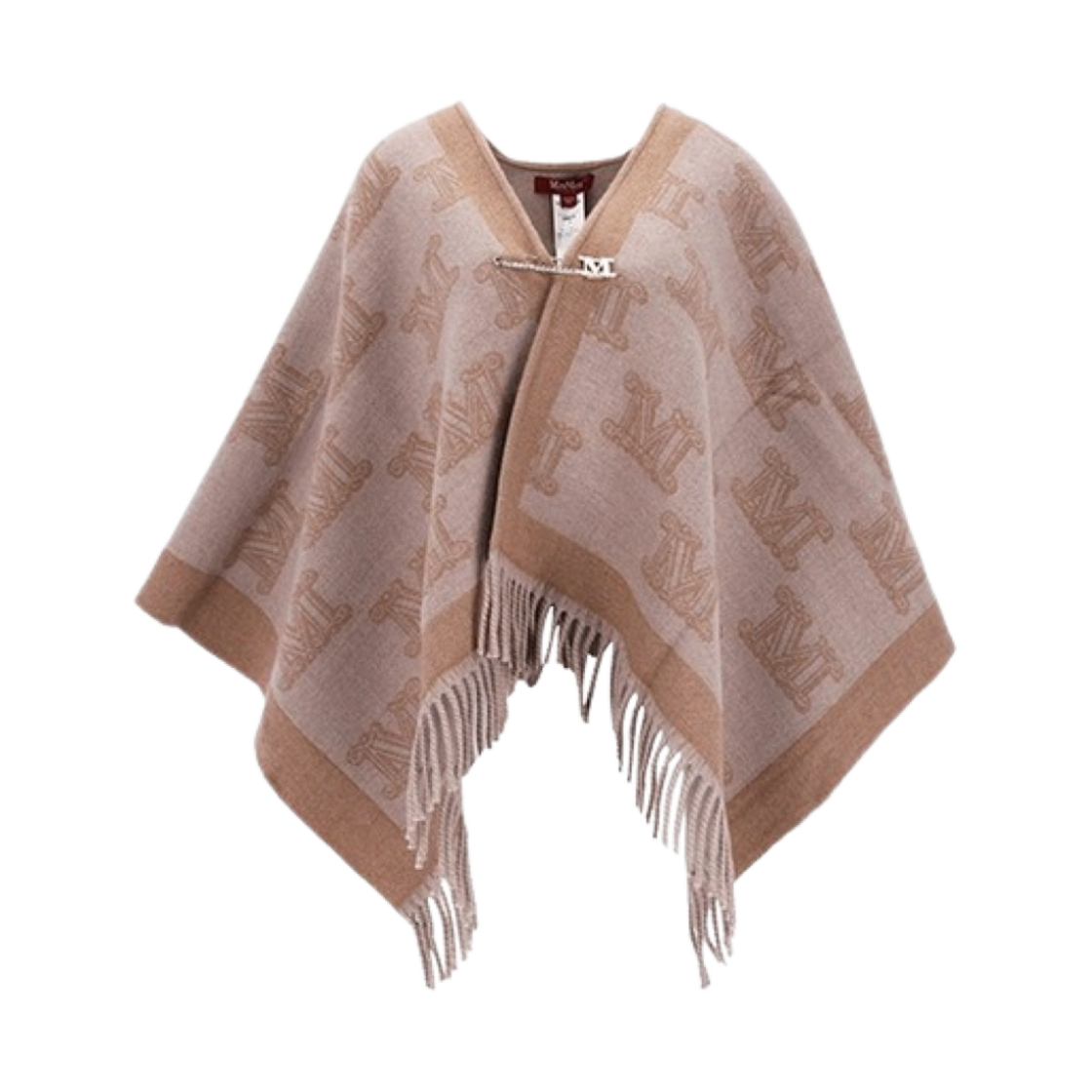 FRINE-006 (W) Max Mara Studio Frine Virgin Wool Poncho Beige