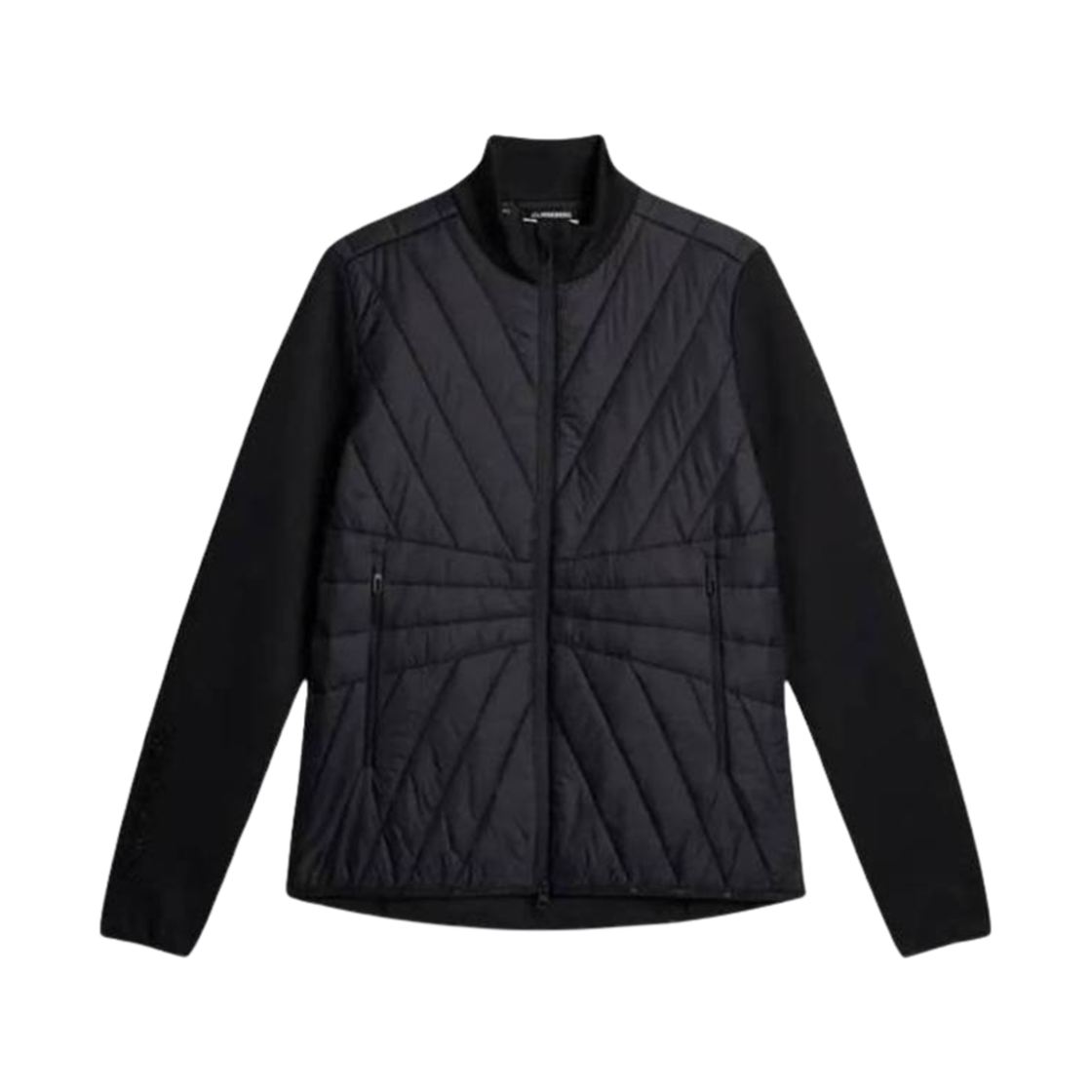 (W) 제이린드버그 홀마 퀼트 하이브리드 자켓 블랙((W) J.Lindeberg Holma Quilt Hybrid Jacket Black)