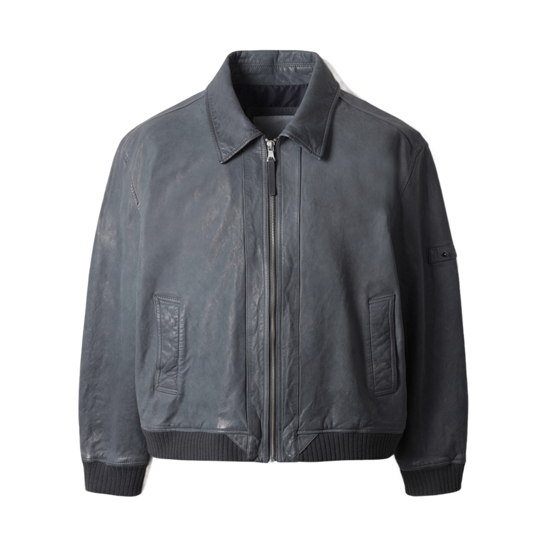 시리즈 빈티지 블루종 가죽 점퍼 블루(Series Vintage Blouson Leather Jumper Blue)