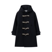 Marithe Francois Girbaud Classic Hoodie Duffle Coat Navy