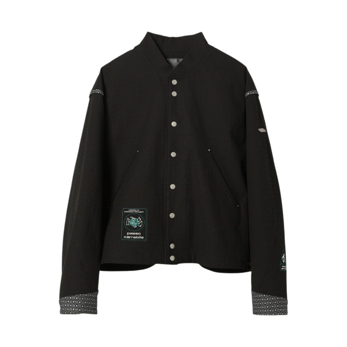 FWRSCJA121M Opening Project Black Edition Varsity Jacket Black