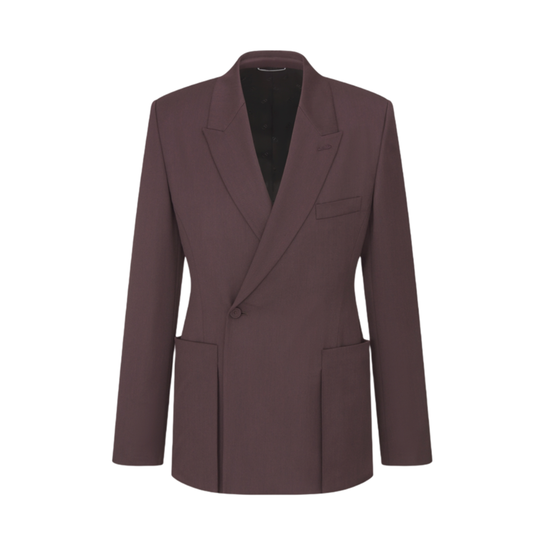 디올 버진 울 트윌 바 자켓 오블리크 클로저 버건디(Dior Virgin Wool Twill Bar Jacket with Oblique Closure Burgundy) - 1
