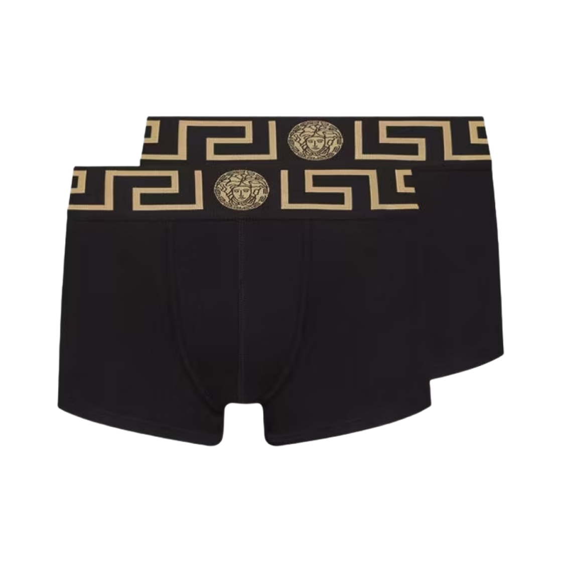 AU10181-A232741-A80G/AU10181-1A10011-A80G Versace Greca Border Trunks Black (2 Pack)