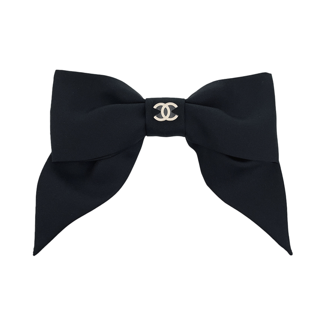 샤넬 25V 바레트 트윌 실크 리본 자동핀 블랙(Chanel 25V Barrette Twill Silk Ribbon Automatic Pin Black) - 1