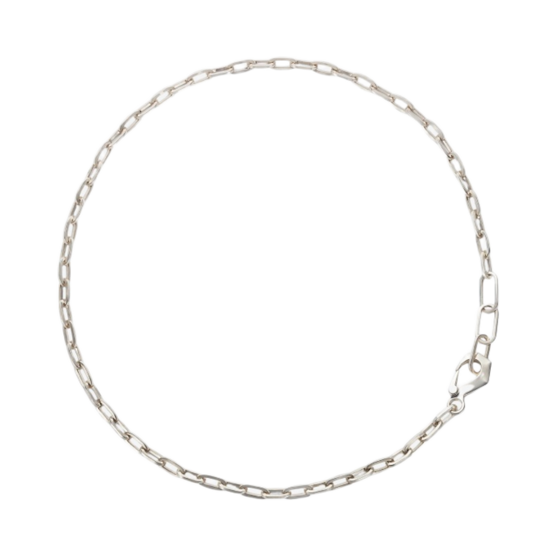 732334V50708117 Bottega Veneta Facet Necklace Silver