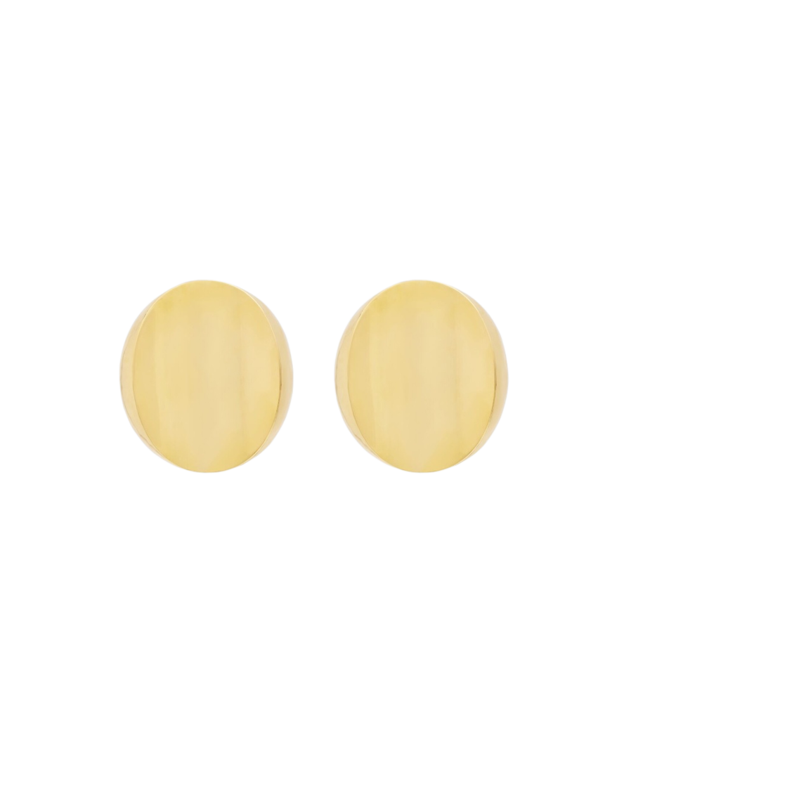 (W) 생로랑 할로우 디스크 이어링 메탈 골드((W) Saint Laurent Hollow Disk Earrings in Metal Gold) - 1