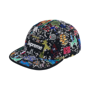 Supreme AOI Embroidered Camp Cap Black - 25SS