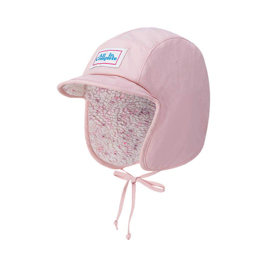 24FWSTRTH-PI Allincomplete Sprinkle Teddy Reversible Trooper Hat Pink