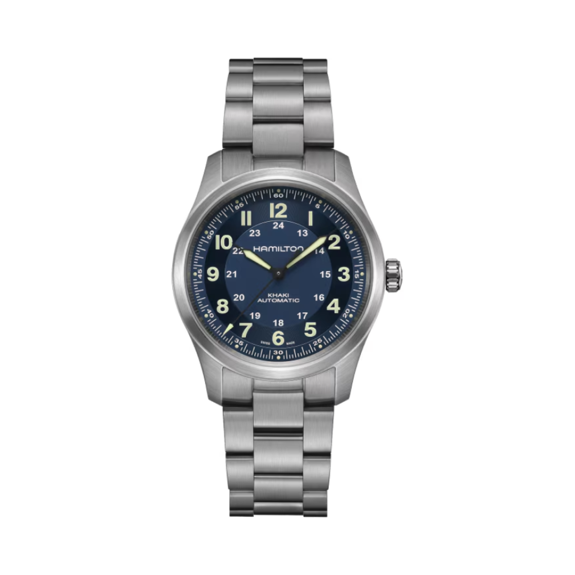 해밀턴 카키 필드 티타늄 오토 38mm 블루(Hamilton Khaki Field Titanium Auto 38mm Blue)