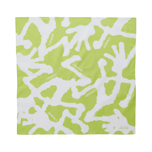 GRA251XAC06 Gramicci Burly Runningman Bandana Lime