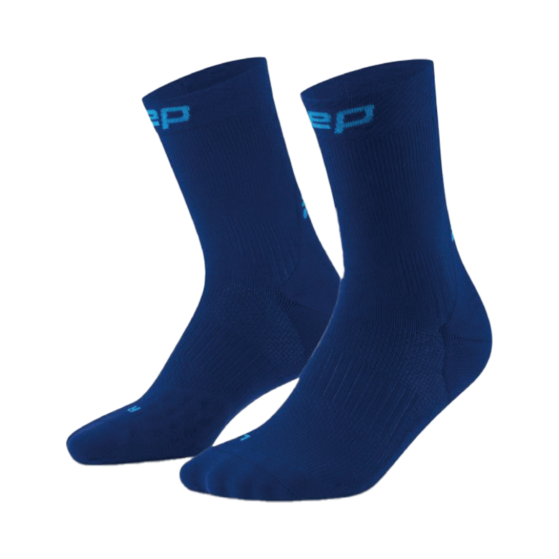 WP8CYR2 CEP Core Run Mid Cut Socks Darkblue