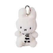 Miffy x Bon Ton Toys Sitting Keychain with Scarf White