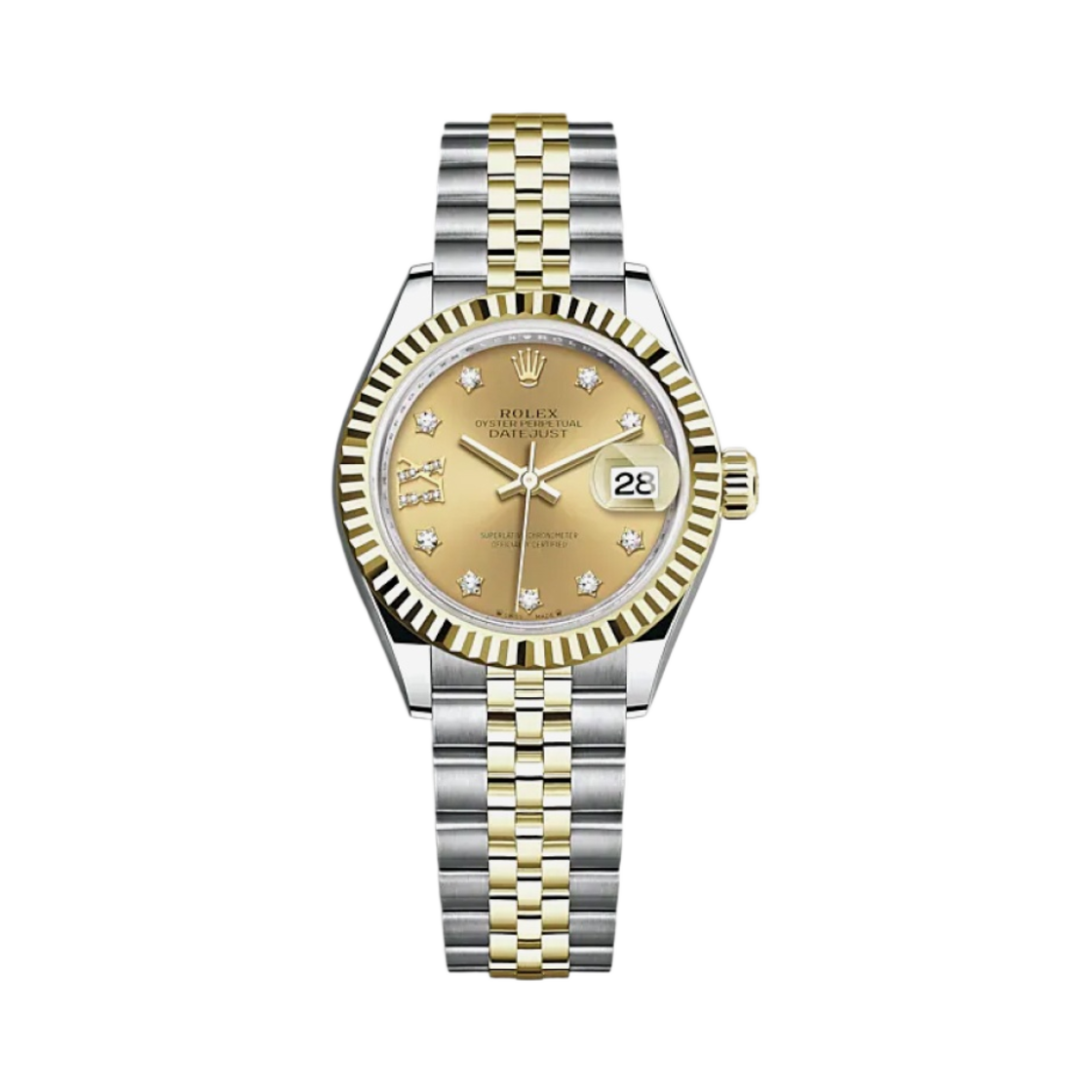 롤렉스 레이디-데이트저스트 28mm 279173 샴페인 다이아 셋팅 쥬빌리(Rolex Lady-Datejust 28mm 279173 Champagne Diamond-Set Jubilee)