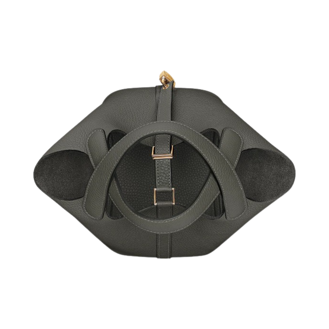 에르메스 피코탄 락 18 백 클레망스 & 골드 하드웨어 그리 메이어(Hermes Picotin Lock 18 Bag Clemence & Gold Gris Meyer) - 3