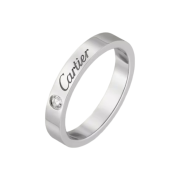 Cartier C De Cartier Wedding Band Platinum Diamond