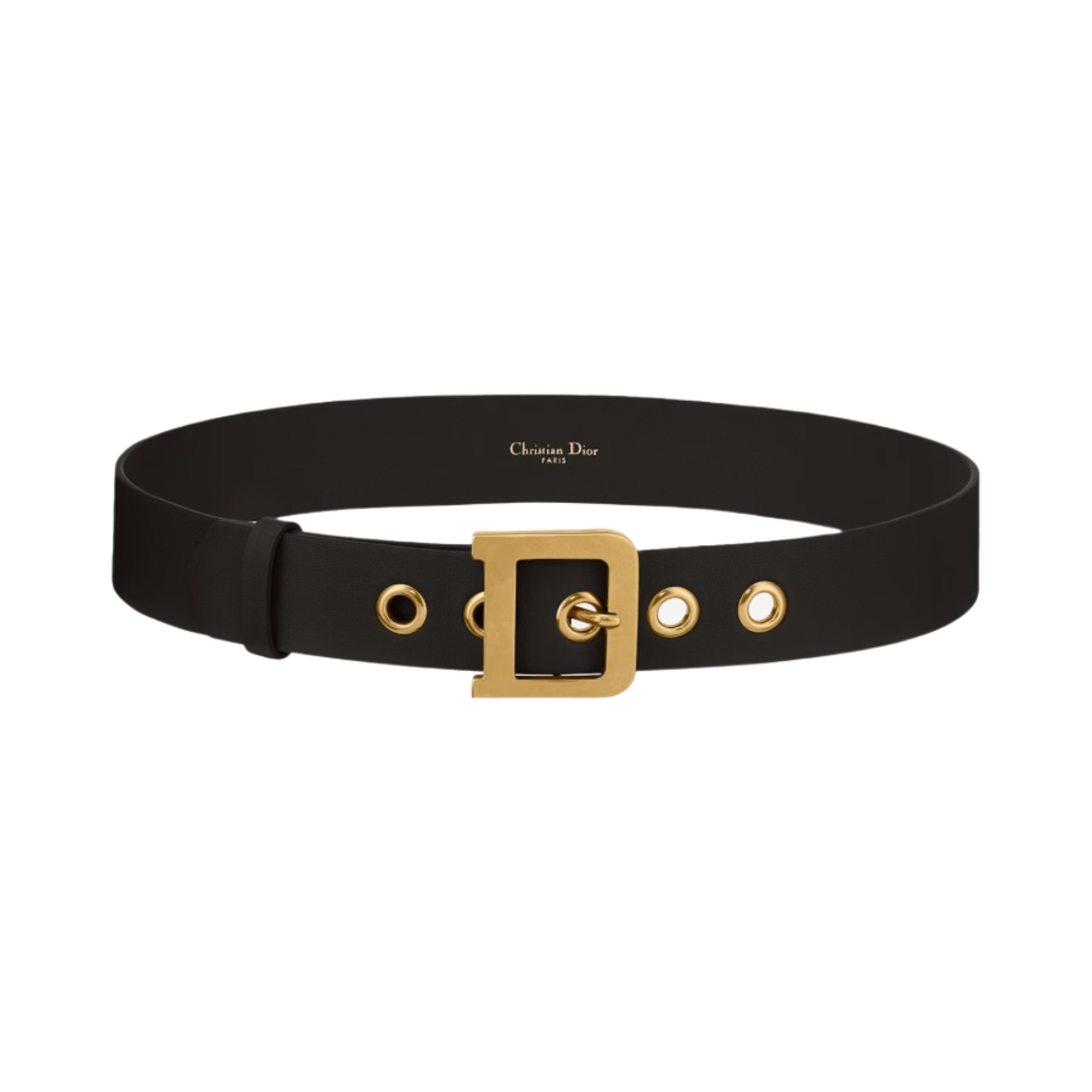 (W) 디올 35mm 디올퀘이크 스무스 카프스킨 벨트 블랙((W) Dior 35mm  Diorquake Smooth Calfskin Belt Black) - 1