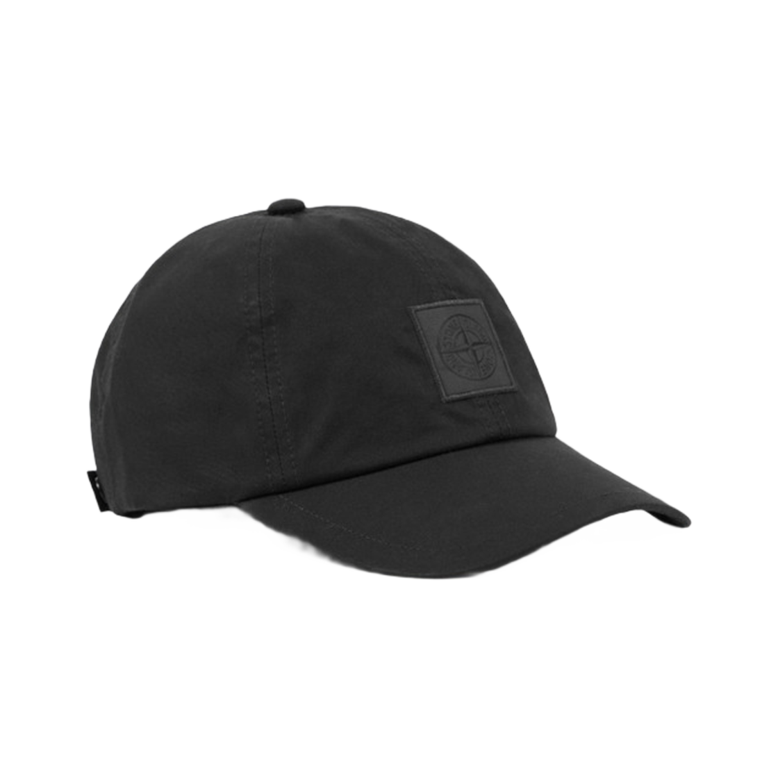 K1S1591000-11S00F1-V0029 Stone Island 9100011 Weatherproof Cotton Canvas Stone Island Ghost Baseball Cap with Compass Patch and Adjustable Strap Black - 25SS