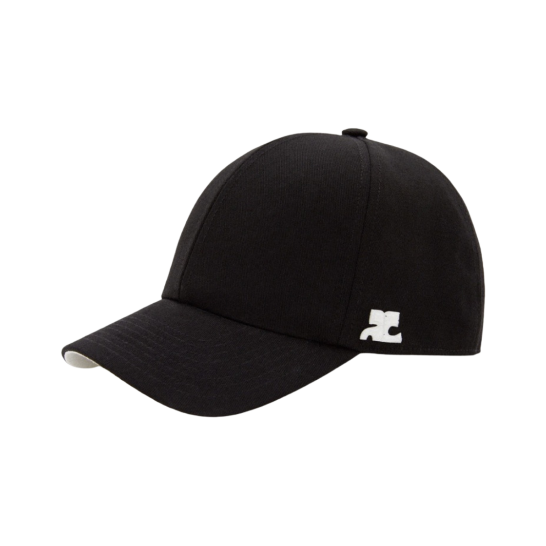 (W) 꾸레쥬 클래식 코튼 캡 블랙((W) Courreges Classic Cotton Cap Black)