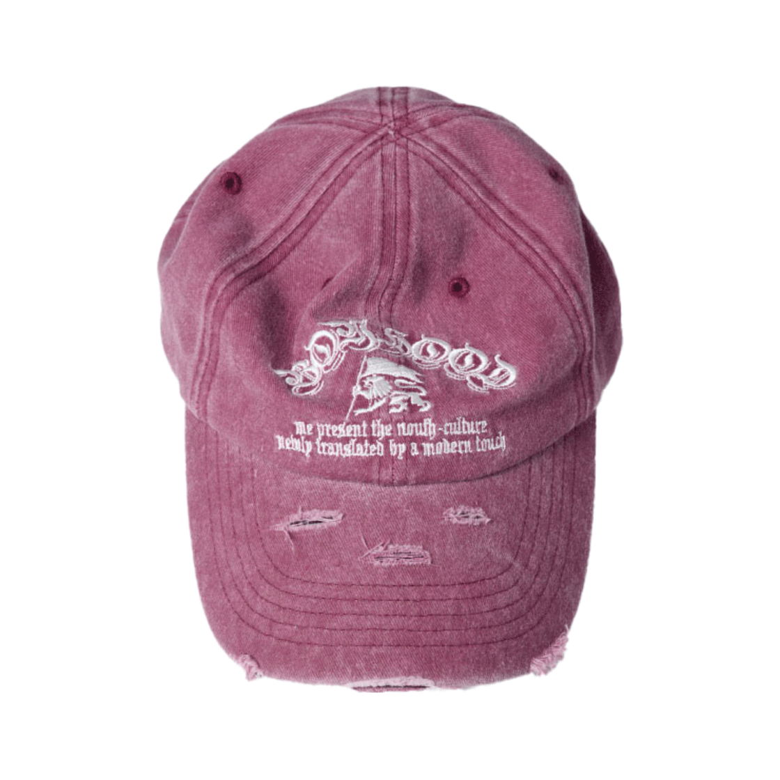 이티씨이 보이 후드 디스트로이드 캡 워시드 플럼