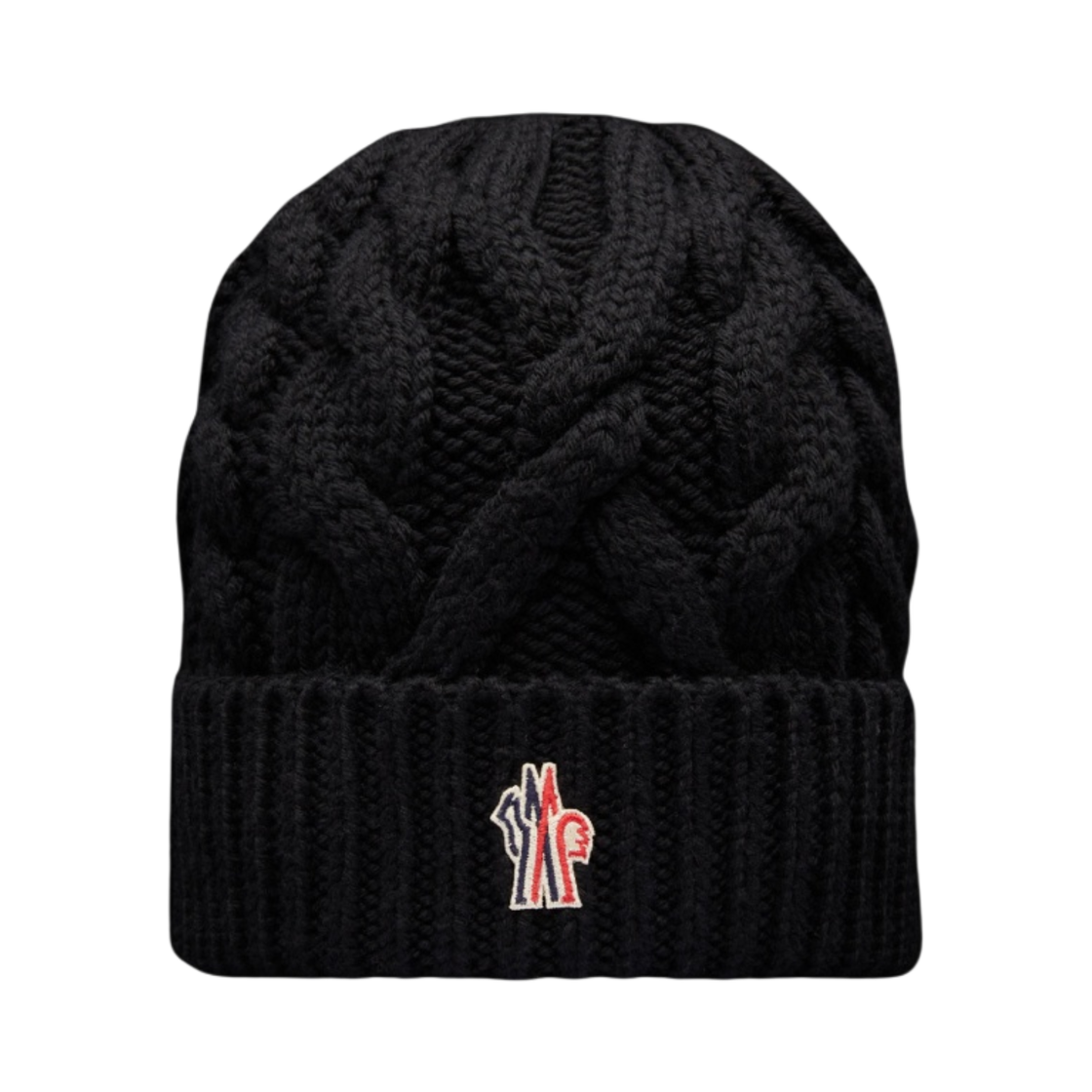 (W) 몽클레르 케이블 니트 울 비니 블랙 - 22FW((W) Moncler Cable Knit Wool Beanie Black - 22FW) - 1