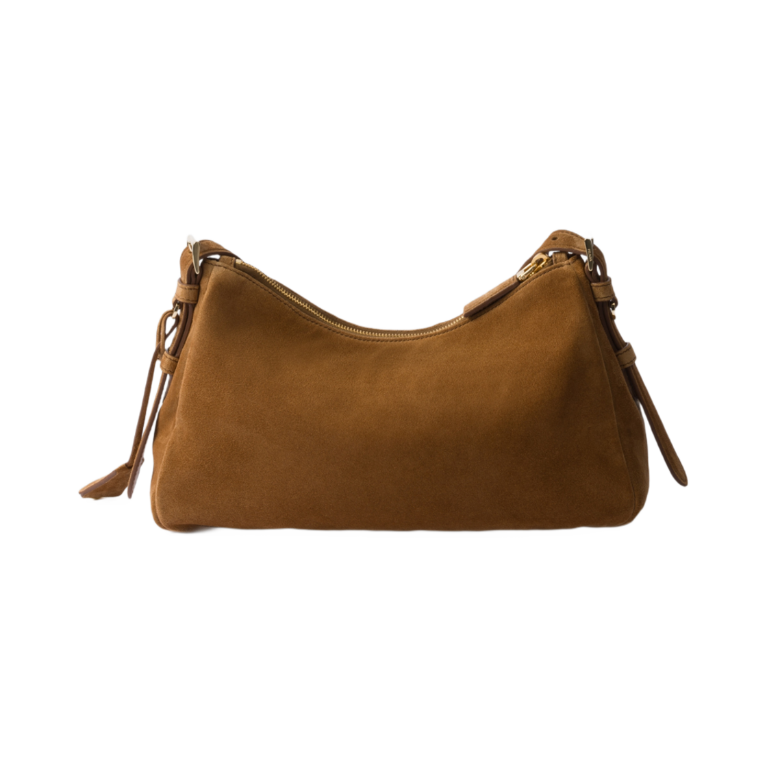 프라다 에이미 미디움 스웨이드 숄더백 시나몬(Prada Aimee Medium Suede Shoulder Bag Cinnamon) - 3