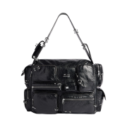 Balenciaga Superbusy Large Piercings Sling Bag Black