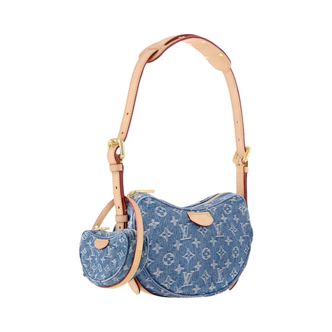 루이비통 크로와상 MM 모노그램 데님 블루(Louis Vuitton Croissant MM Monogram Denim Blue) - 2