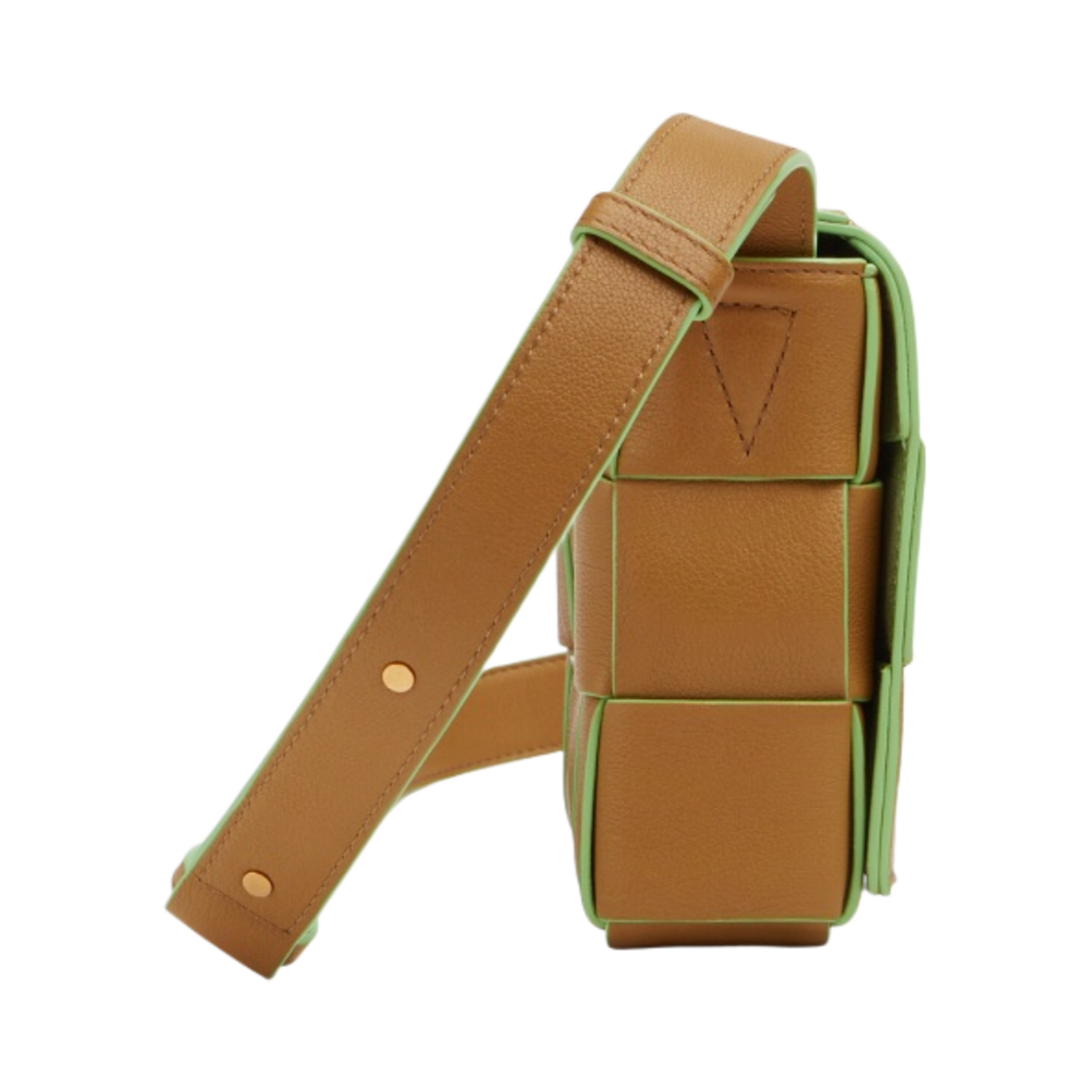 보테가 베네타 그레인드 레더 카세트 크로스바디백 카라멜 피스타치오(Bottega Veneta Grained Leather Cassette Crossbody Bag Caramel Pistachio) - 2