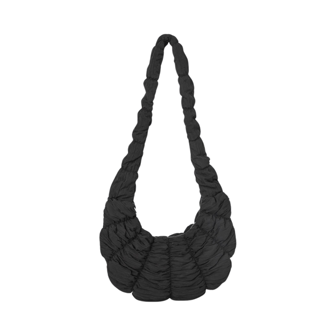 코스 리플 나일론 크로스바디백 블랙(COS Ripple Nylon Crossbody Bag Black)