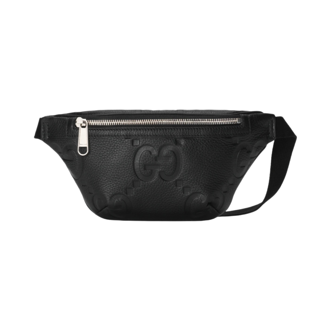 구찌 점보 GG 스몰 벨트백 블랙 레더(Gucci Jumbo GG Small Belt Bag Black Leather) - 1
