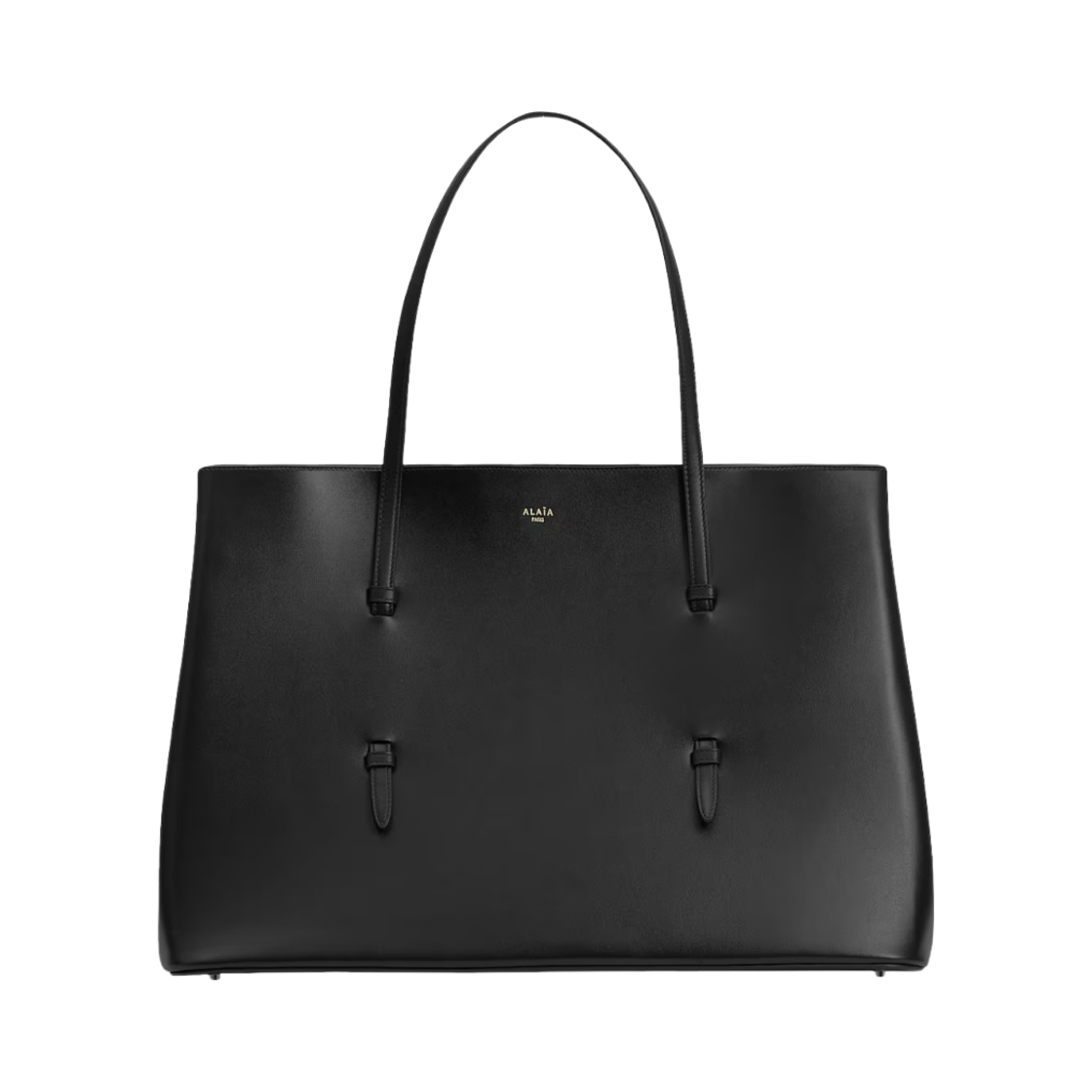 알라이아 럭스 카프스킨 미나 50 백 블랙(Alaia Mina 50 Bag in Lux Calfskin Black) - 1