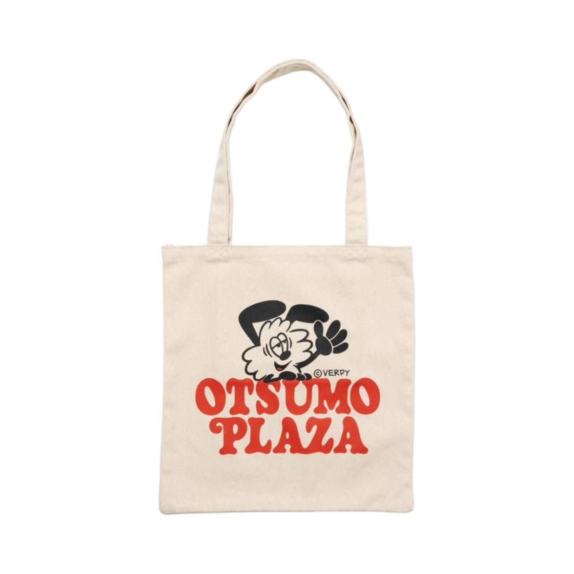 베르디 오츠모 플라자 토트백 레드 - 오츠모 플라자 한정(Verdy Otsumo Plaza Tote Bag Red - Otsumo Plaza Exclusive)