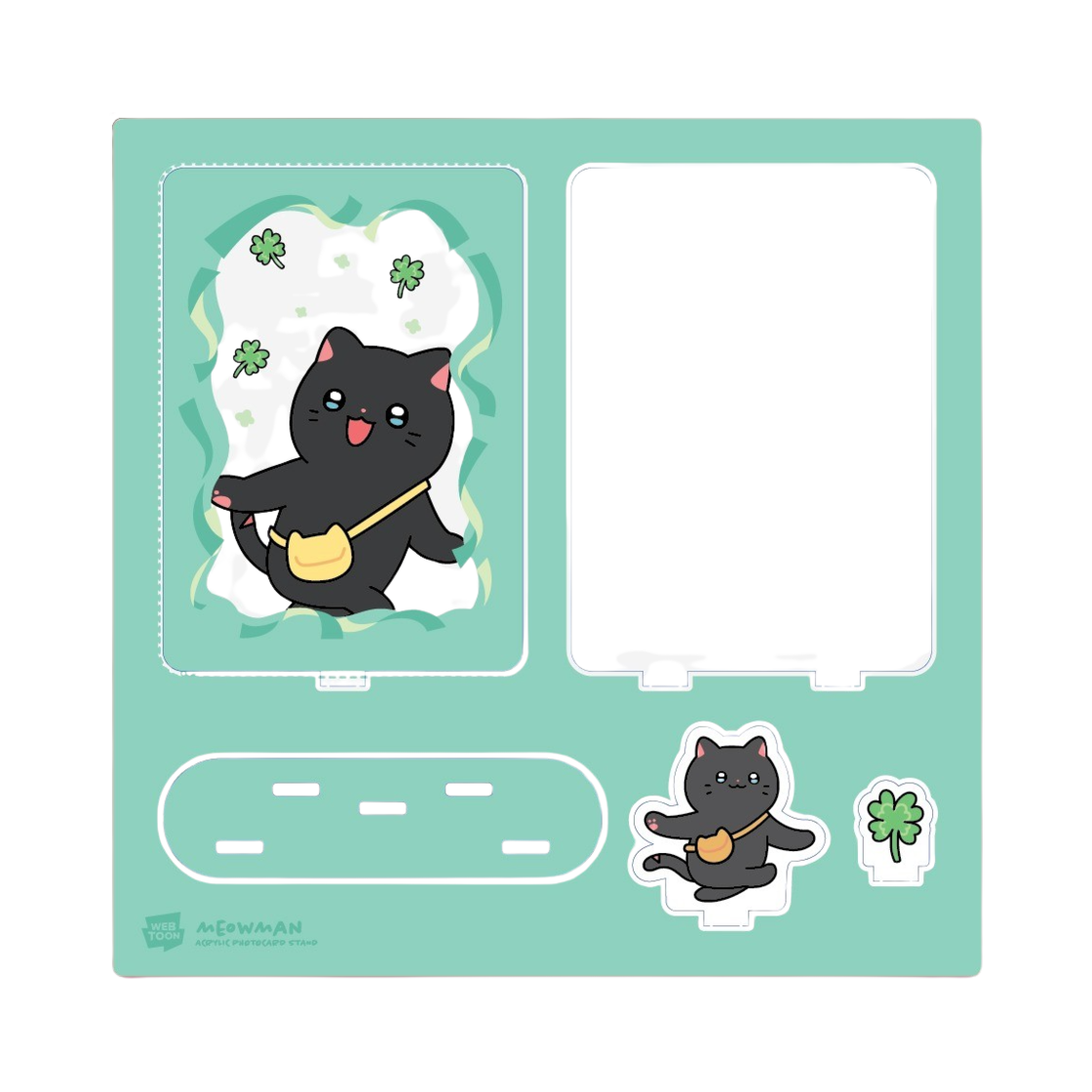 8809810174152 Meow Man Acryl Photo Card Holder Navi