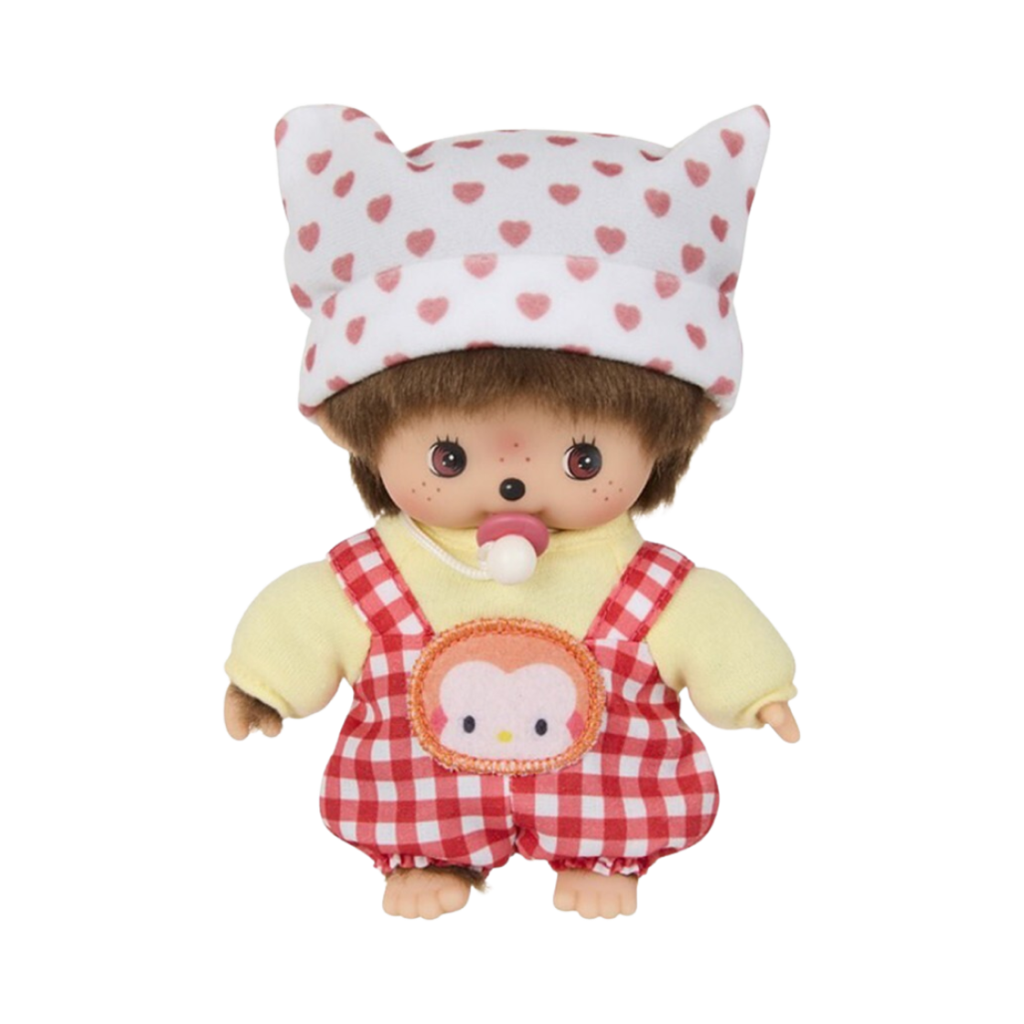몬치치 x 헬로 키티 베비치치 S 인형 레드(Monchhichi x Hello Kitty Bebichhichi S Doll Red)