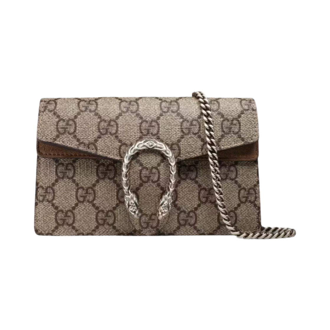 구찌 디오니서스 GG 슈퍼 미니백 베이지 에보니(Gucci Dionysus GG Super Mini Bag Beige Ebony)