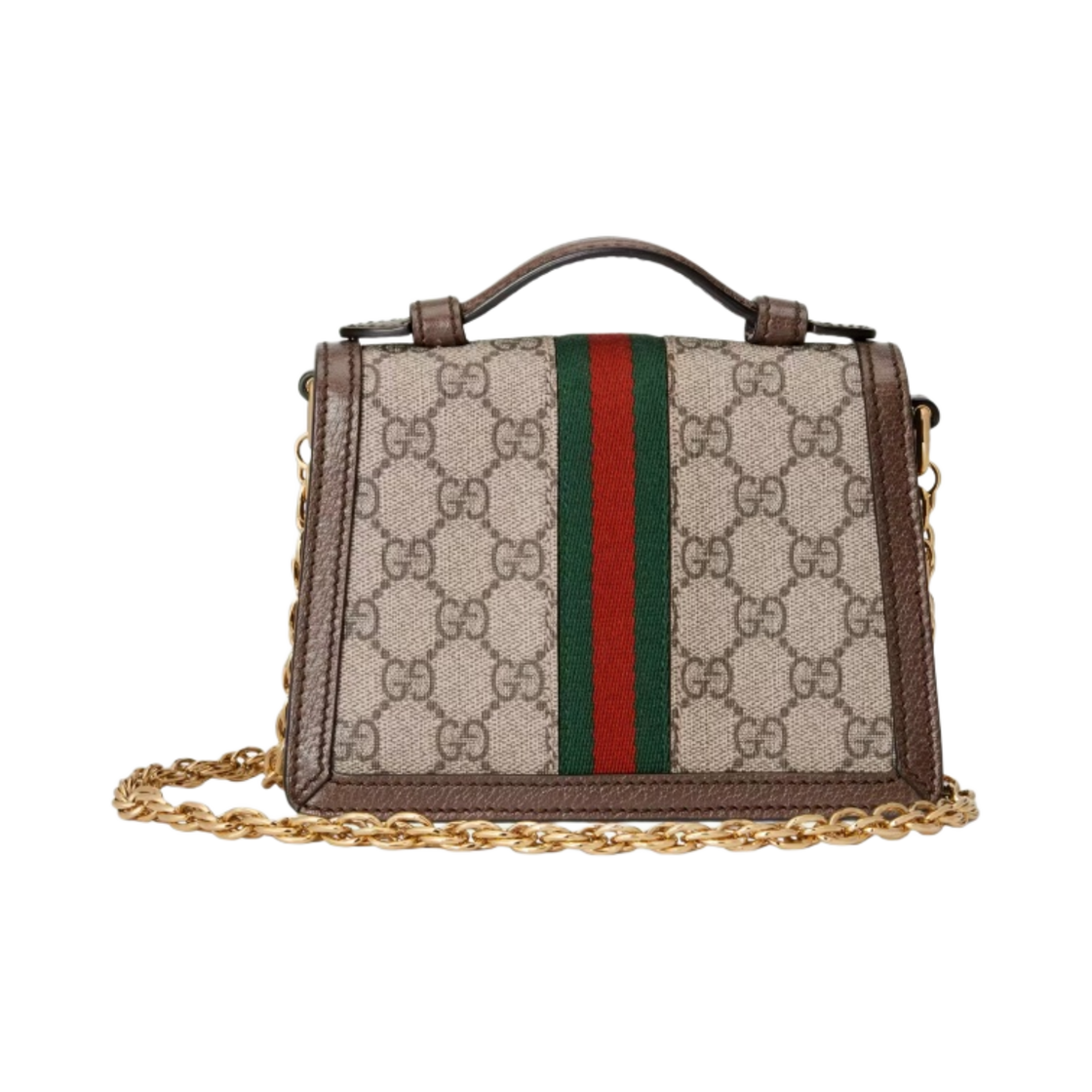 구찌 오피디아 GG 미니 숄더백 베이지 에보니 브라운(Gucci Ophidia GG Mini Shoulder Bag Beige Ebony Brown) - 4