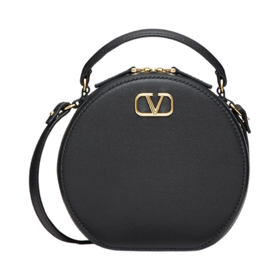 P0AC2MIM 0NO [15% 쿠폰] Valentino Vlogo Signature Calfskin Mini Hand Bag Black