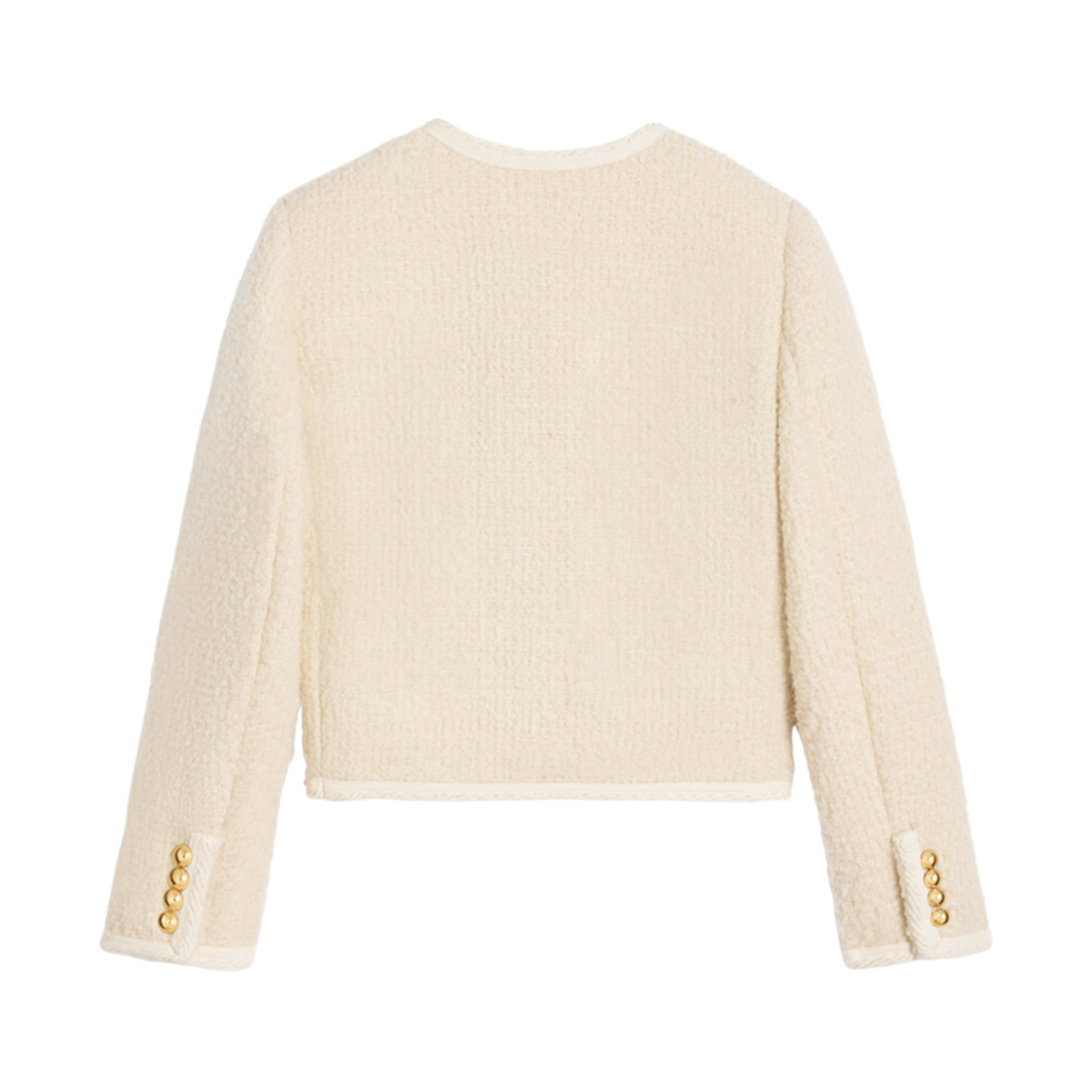 W) 셀린느 첼시 자켓 캐시미어 부클레트 나테 아이보리 | Celine