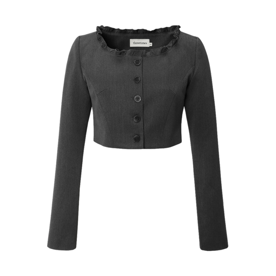 - (W) Threetimes Rachel Jacket Charcoal