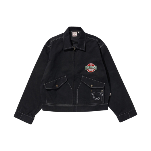TR24SSJK01MBK True Religion Mechanic Blouson Black