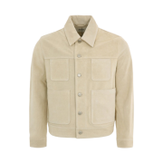 AMI Suede Worker Jacket Vanilla