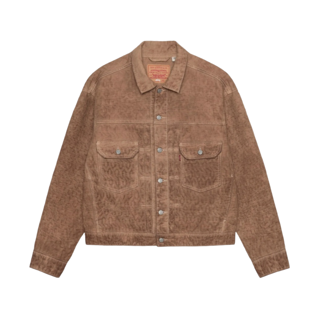 스투시 x 리바이스 자카드 트러커 자켓 브라운(Stussy x Levi's Jacquard Trucker Jacket Brown)