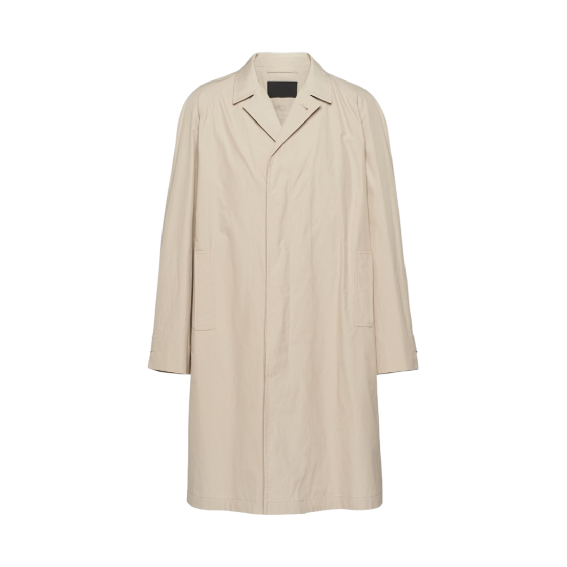 SGC214-12NS-F0A08 Prada Cotton Blend Overcoat Limestone