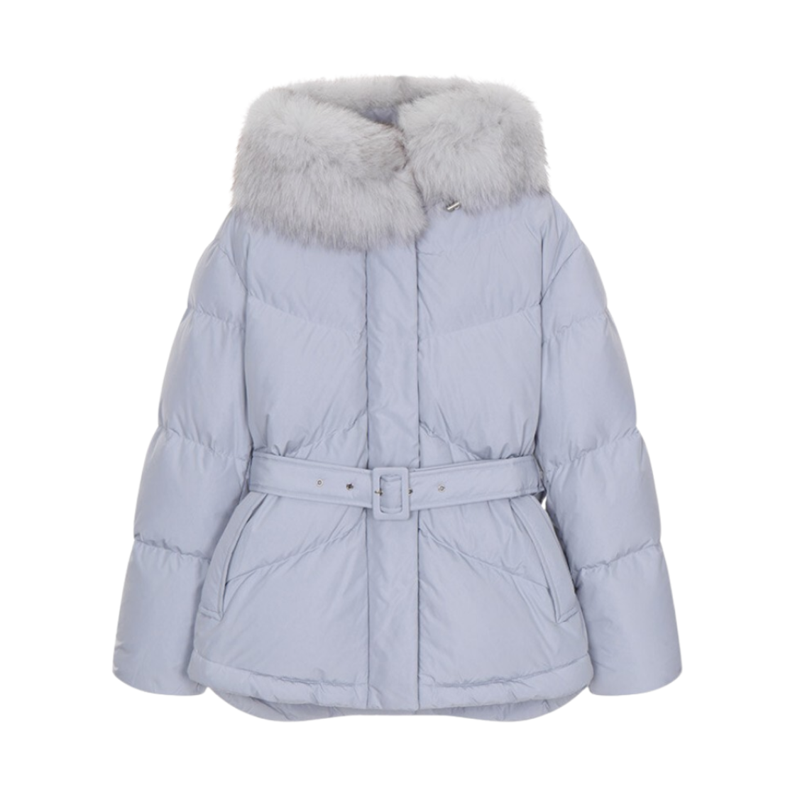 NEP3XMA05 (W) On&On Belted Goose Down Sky Blue