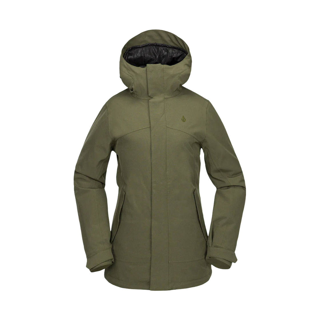 VU244JS506KH Volcom Womens Stoney Shadow Ins Jacket Khaki