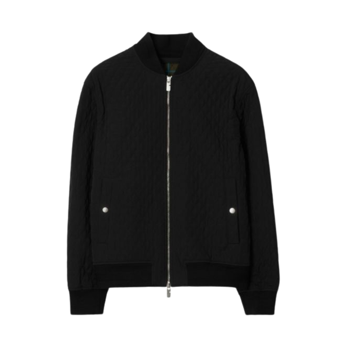 8093861 Burberry Quilted Nylon Bomber Jacket Black