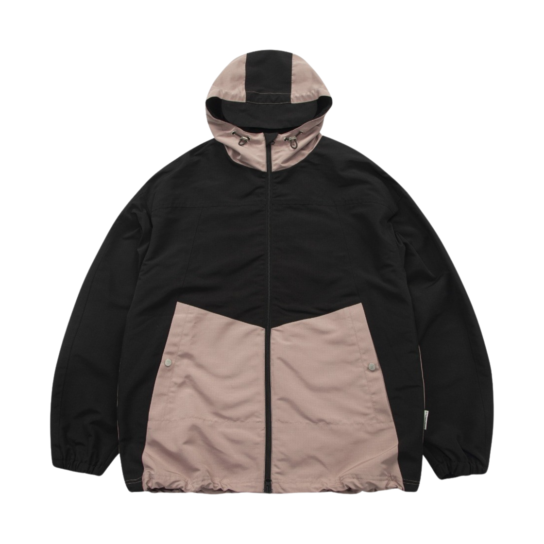 더바이닐하우스 립스탑 후디드 자켓 블랙(Thevinylhouse Ripstop Hooded Jacket Black)