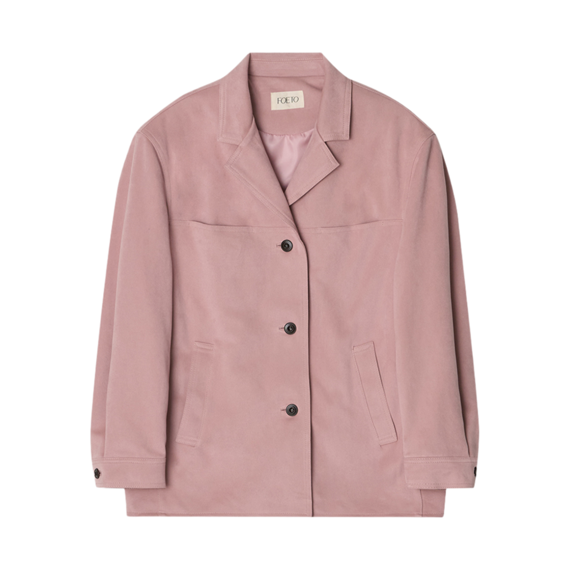 FOETO_267 FOETO Vintage Suede Jacket Pink