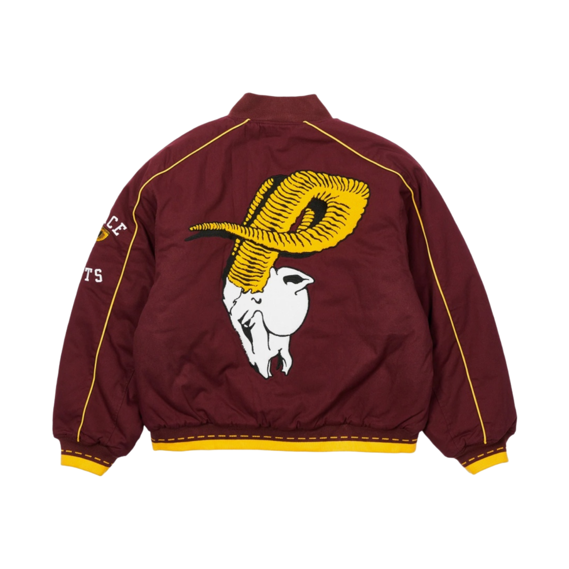 팔라스 고트 바시티 자켓 버건디 - 22SS(Palace Goats Varsity Jacket Burgundy - 22SS)